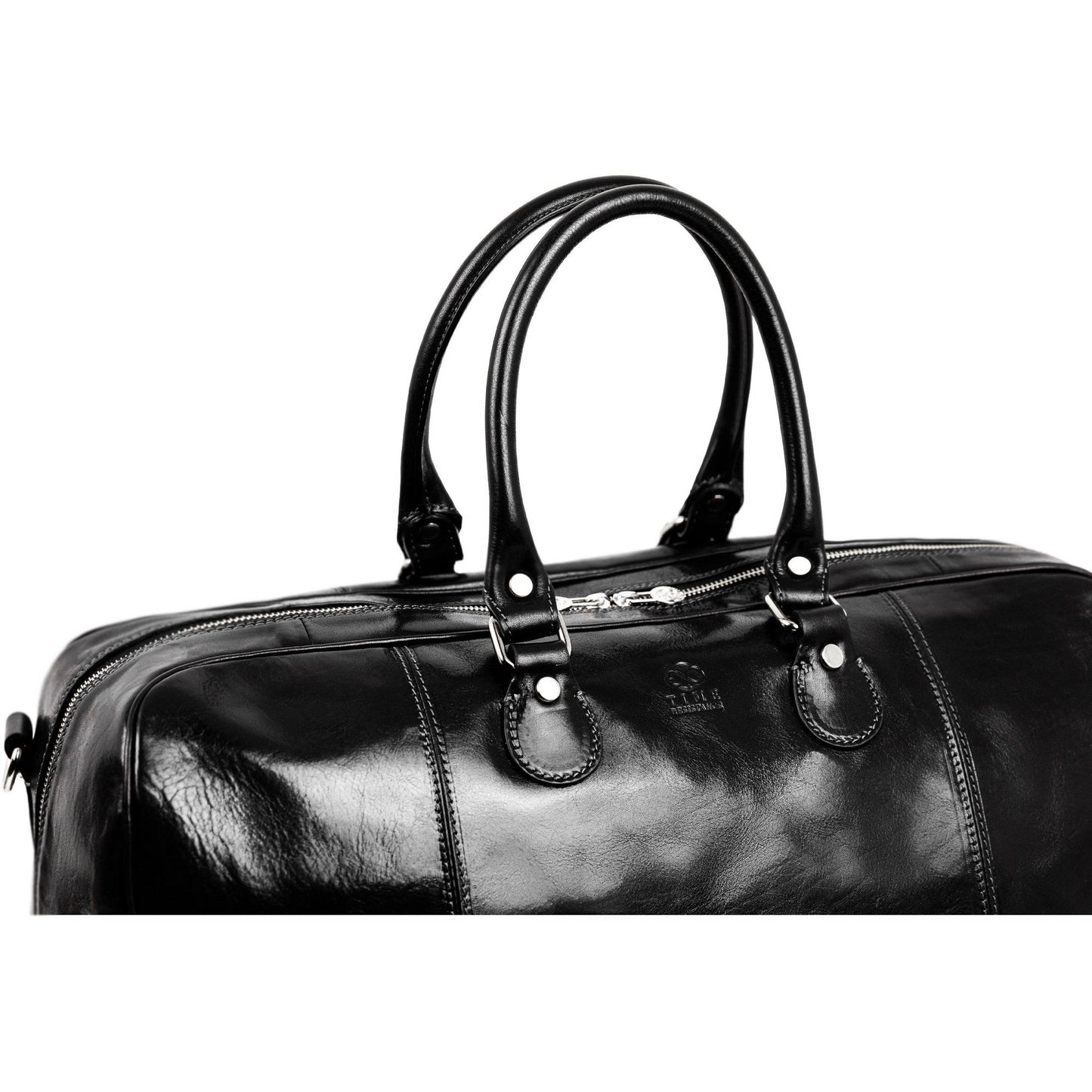 Leather Duffel Bag Weekender Bag - The Count of Monte Cristo