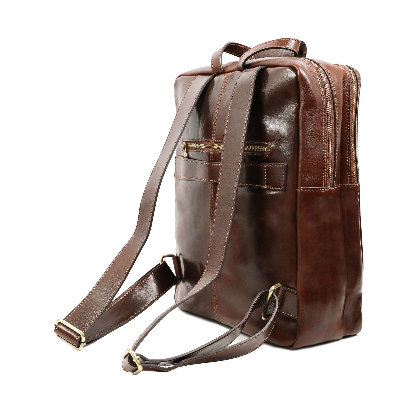 Brown Leather Backpack - Gone with the Wind