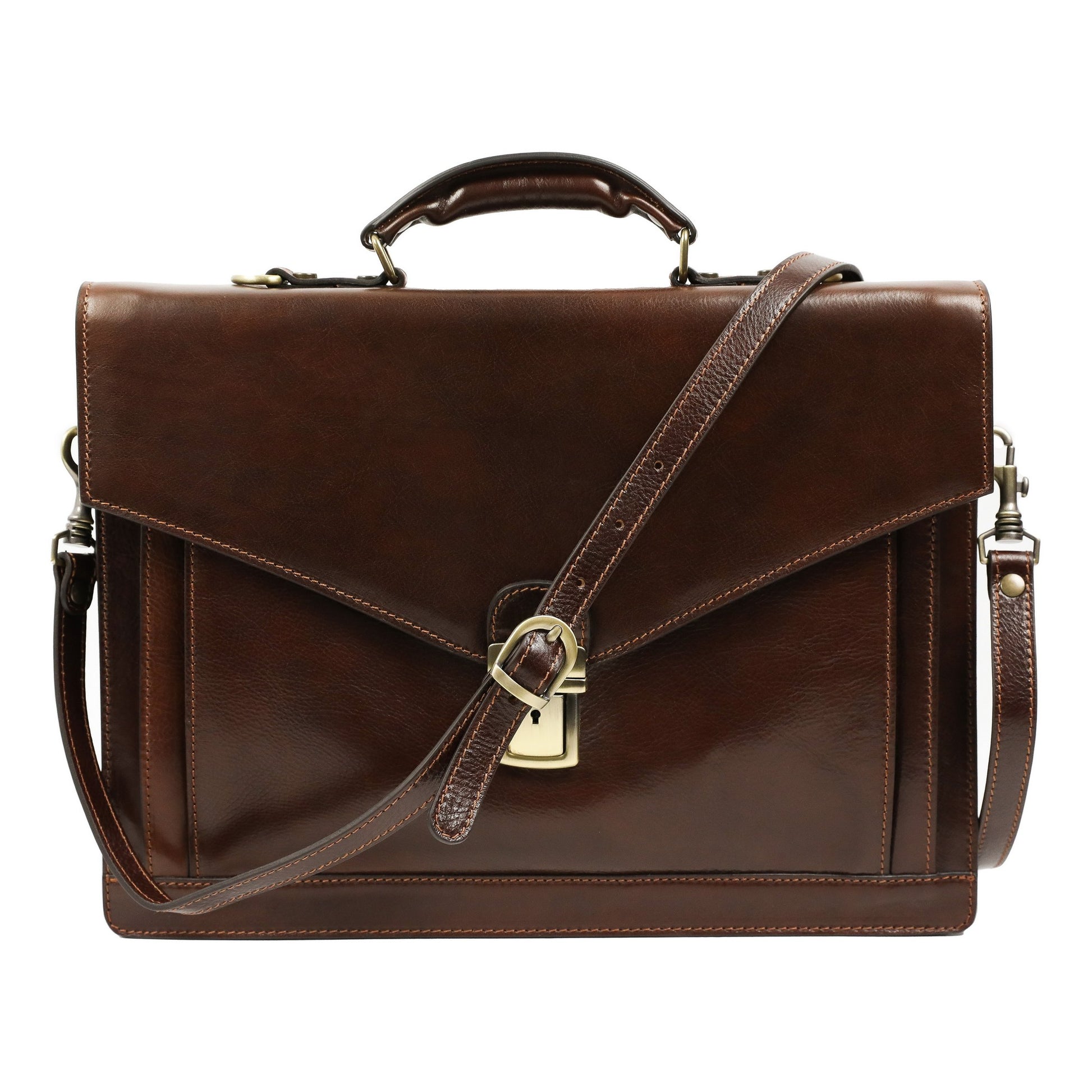 Classic Design Leather Briefcase - The Magus Briefcase Time Resistance   