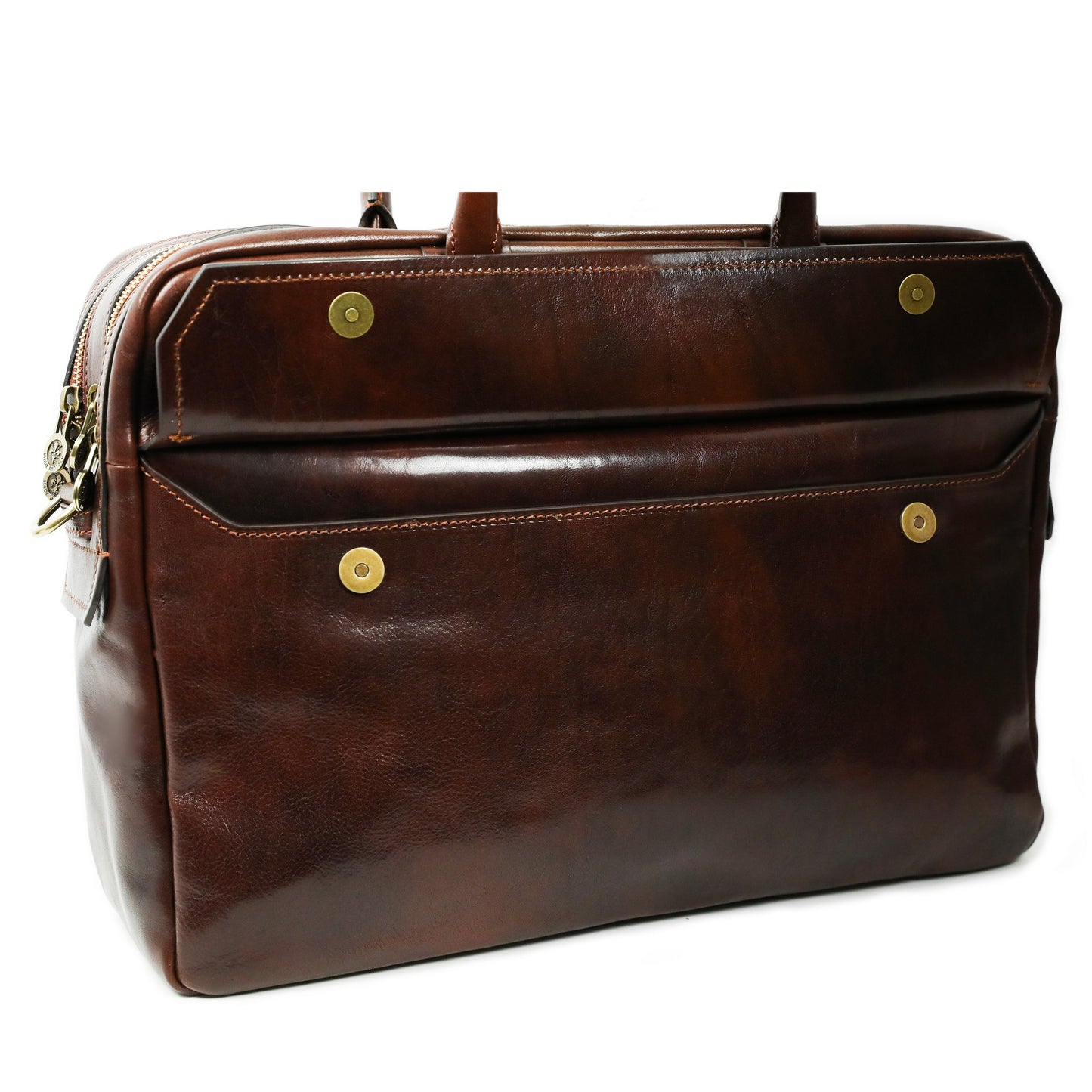 Large Leather Briefcase Laptop Bag - Nostromo