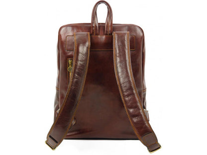 Large Unisex Leather Backpack - The Divine Comedy Backpack Time Resistance   