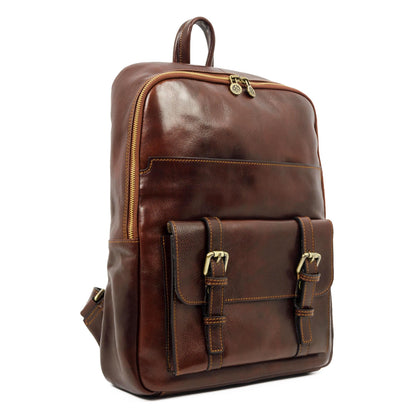 Large Unisex Leather Backpack - The Divine Comedy