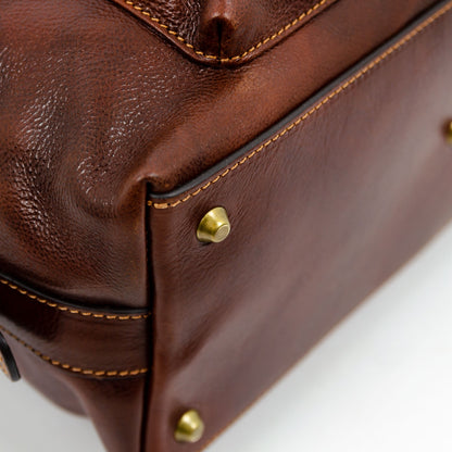 Brown Leather Bag - East of Eden Briefcase Time Resistance   