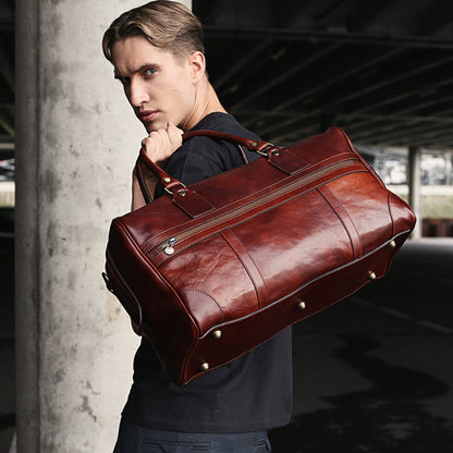 Leather Duffel Bag - To the Lighthouse