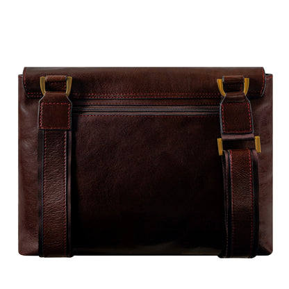 Leather Messenger Bag - A Room with a View