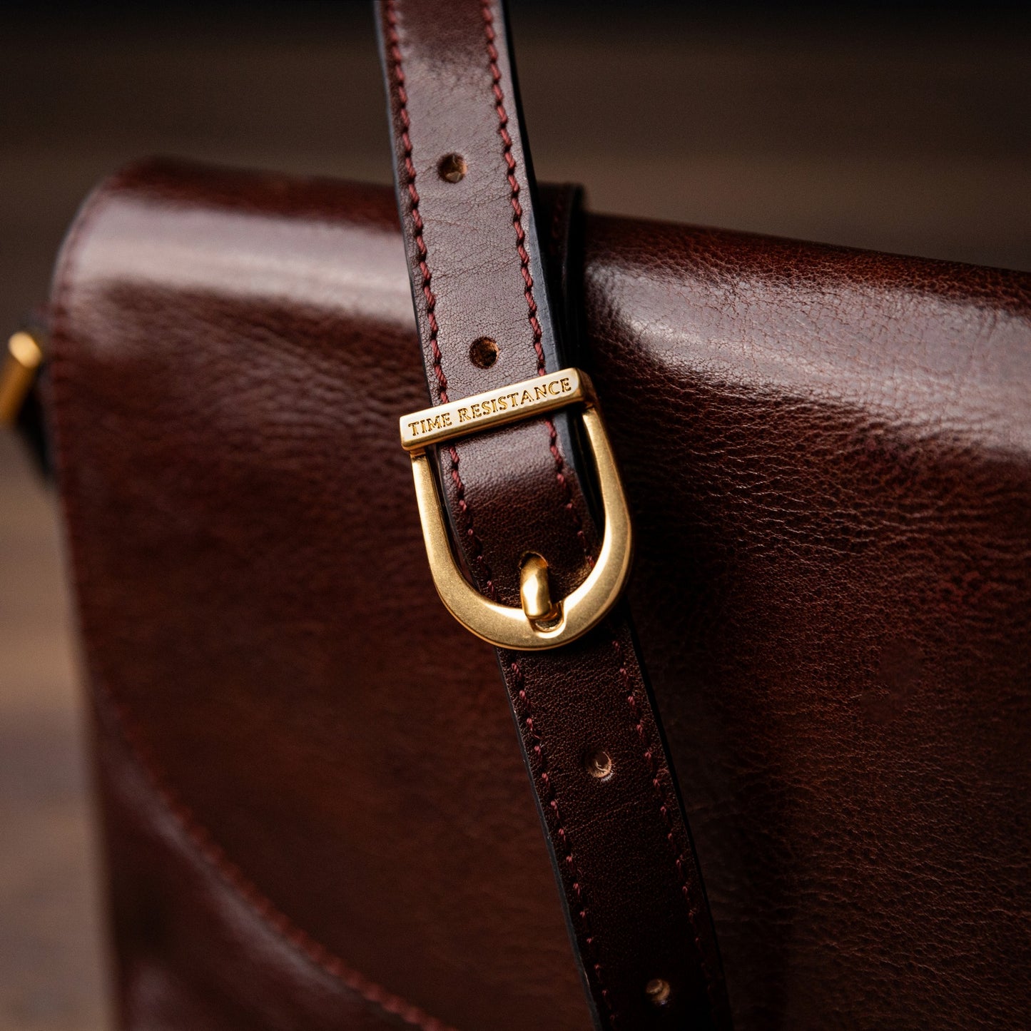 Leather Messenger Bag - A Room with a View