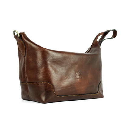 Leather Toiletry Bag - Autumn Leaves