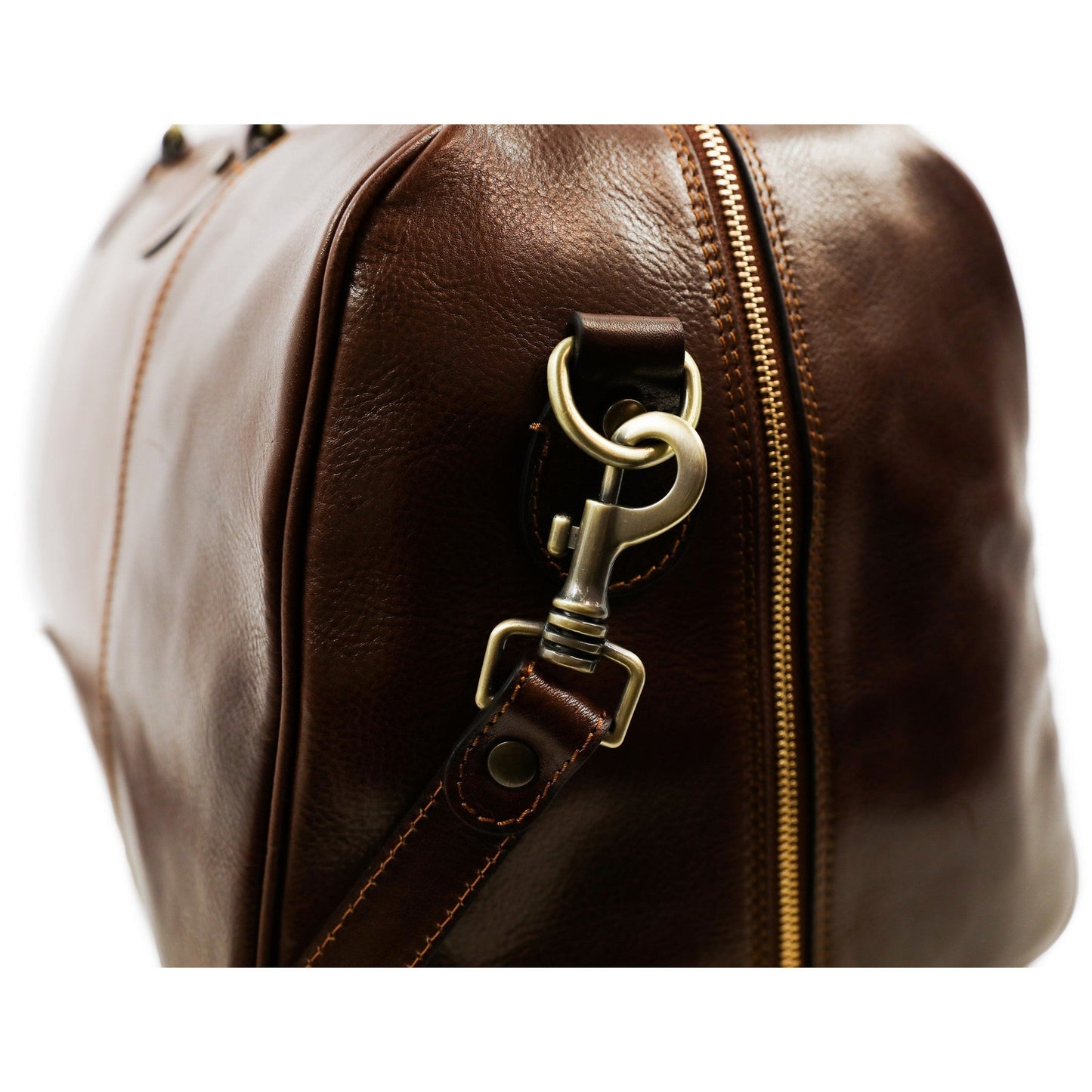 Leather Duffel Bag Weekender Bag - The Count of Monte Cristo