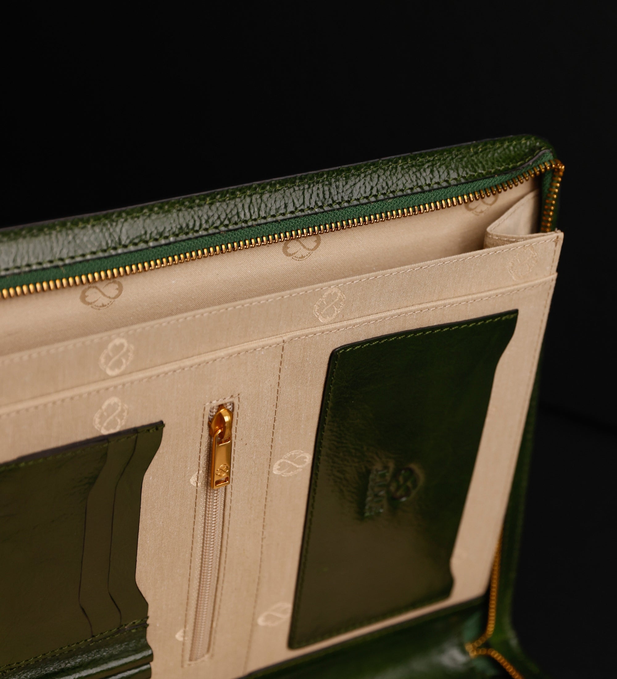 Womens Leather A4 Documents Folder Organizer - Candide