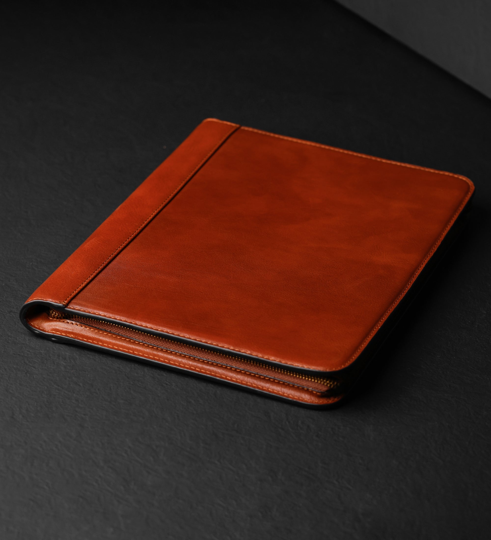 Womens Leather A4 Documents Folder Organizer - Candide