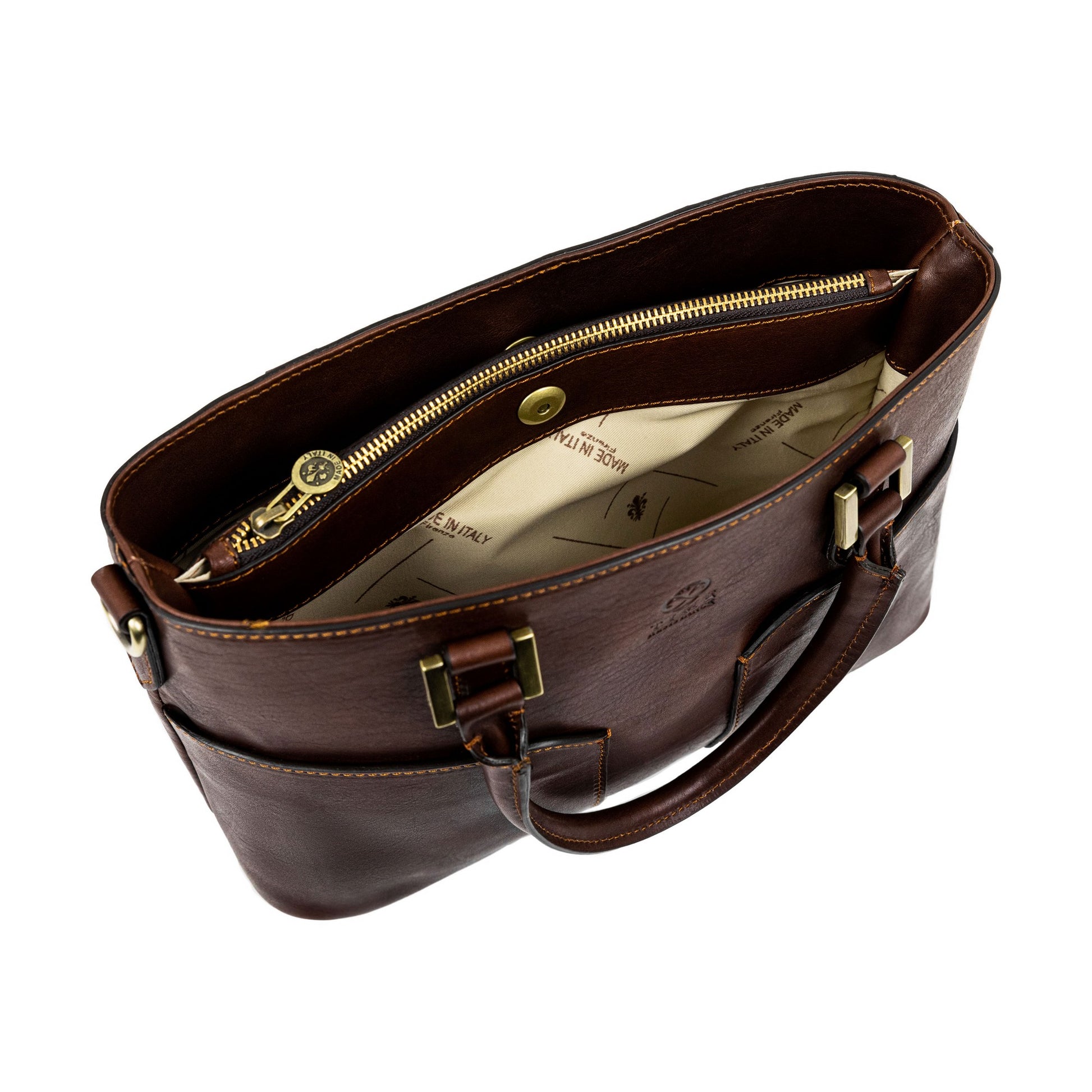 Leather Handbag Shoulder Bag - Camilla  Time Resistance   