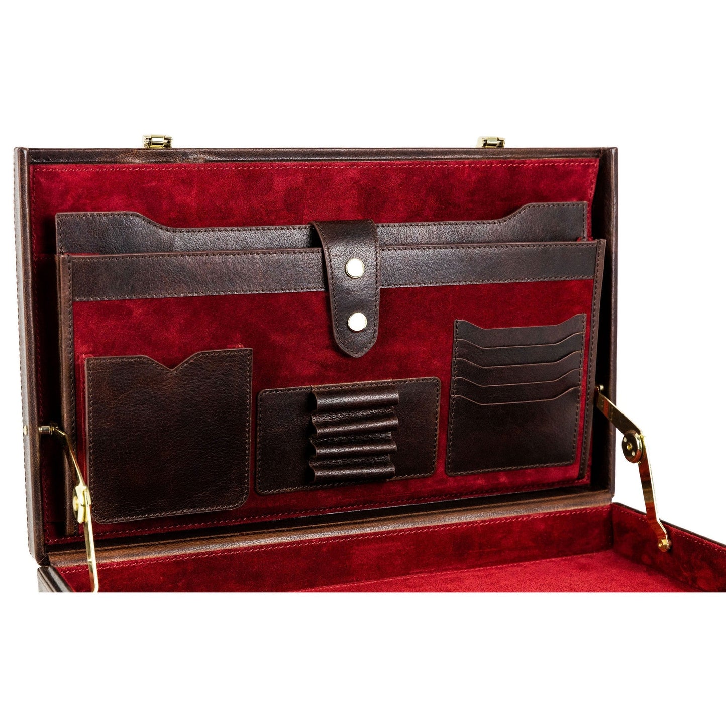 Leather Attaché Case Briefcase - The Golden Bowl Briefcase Time Resistance   