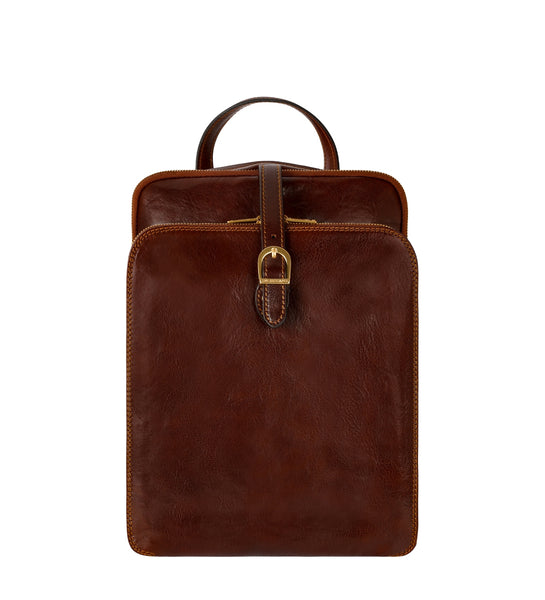 Womens Convertible Leather Backpack Shoulder Bag