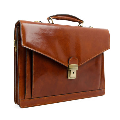 Classic Design Leather Briefcase - The Magus