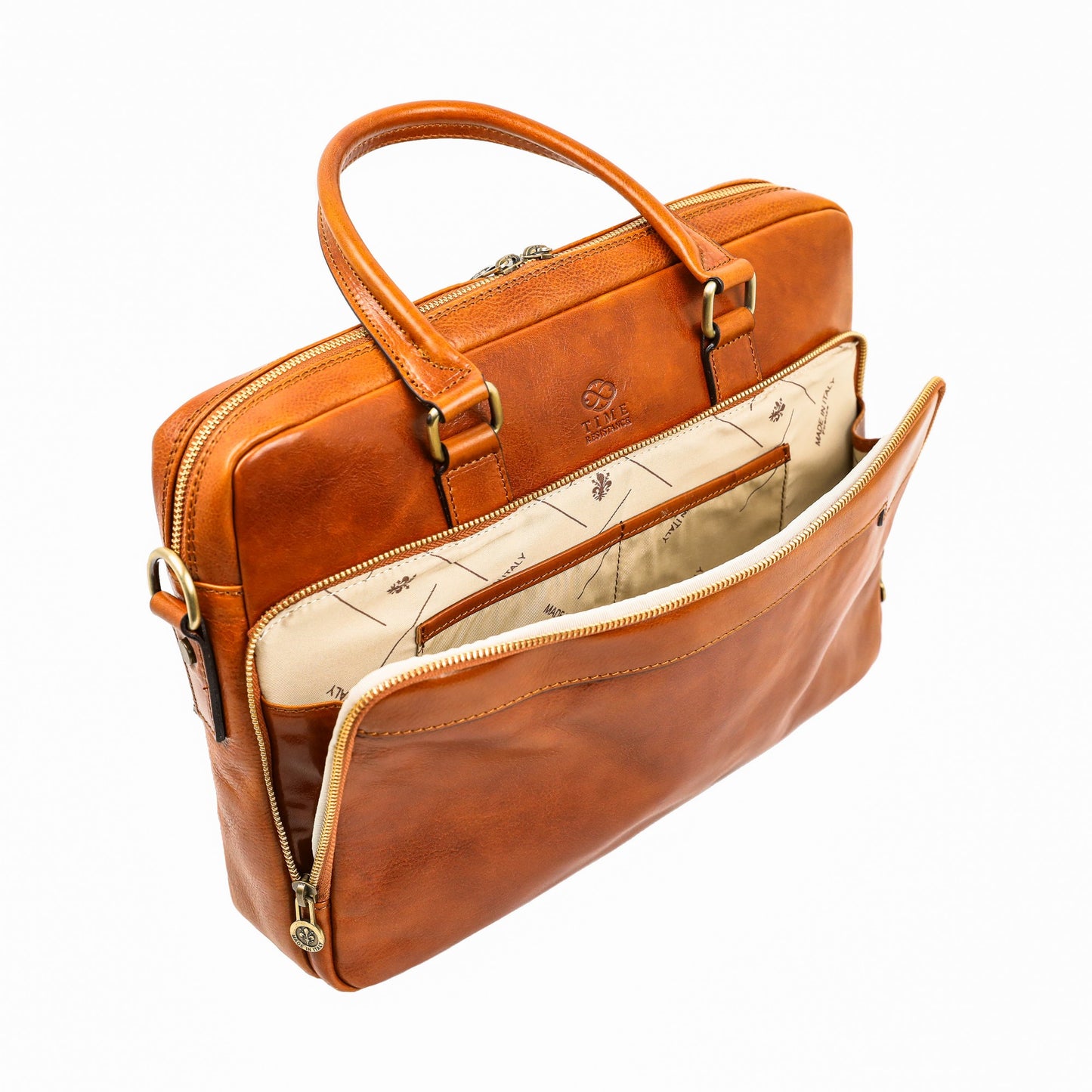 Leather Briefcase Laptop Bag - Orlando
