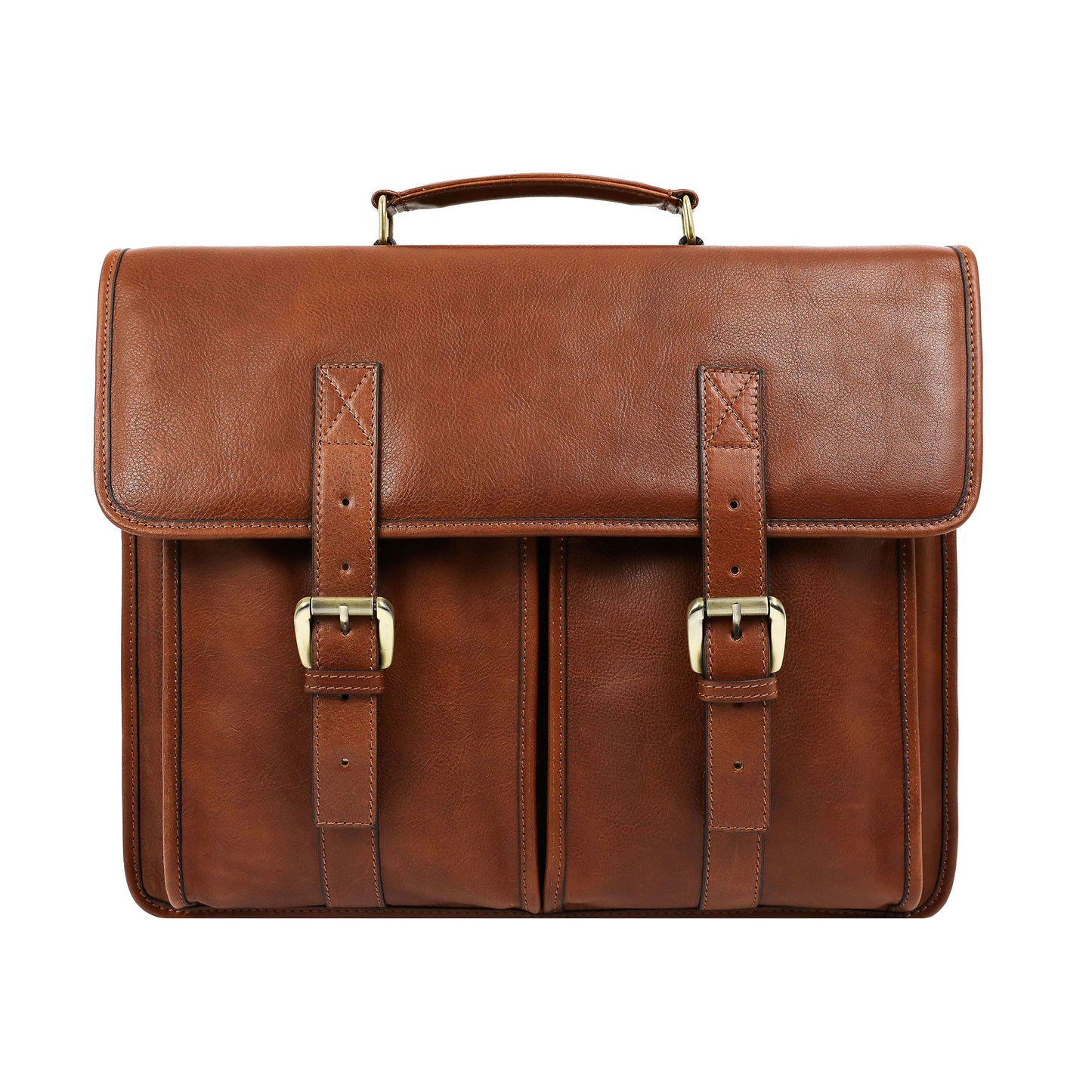 Leather Briefcase, Satchel Bag - The Time Machine