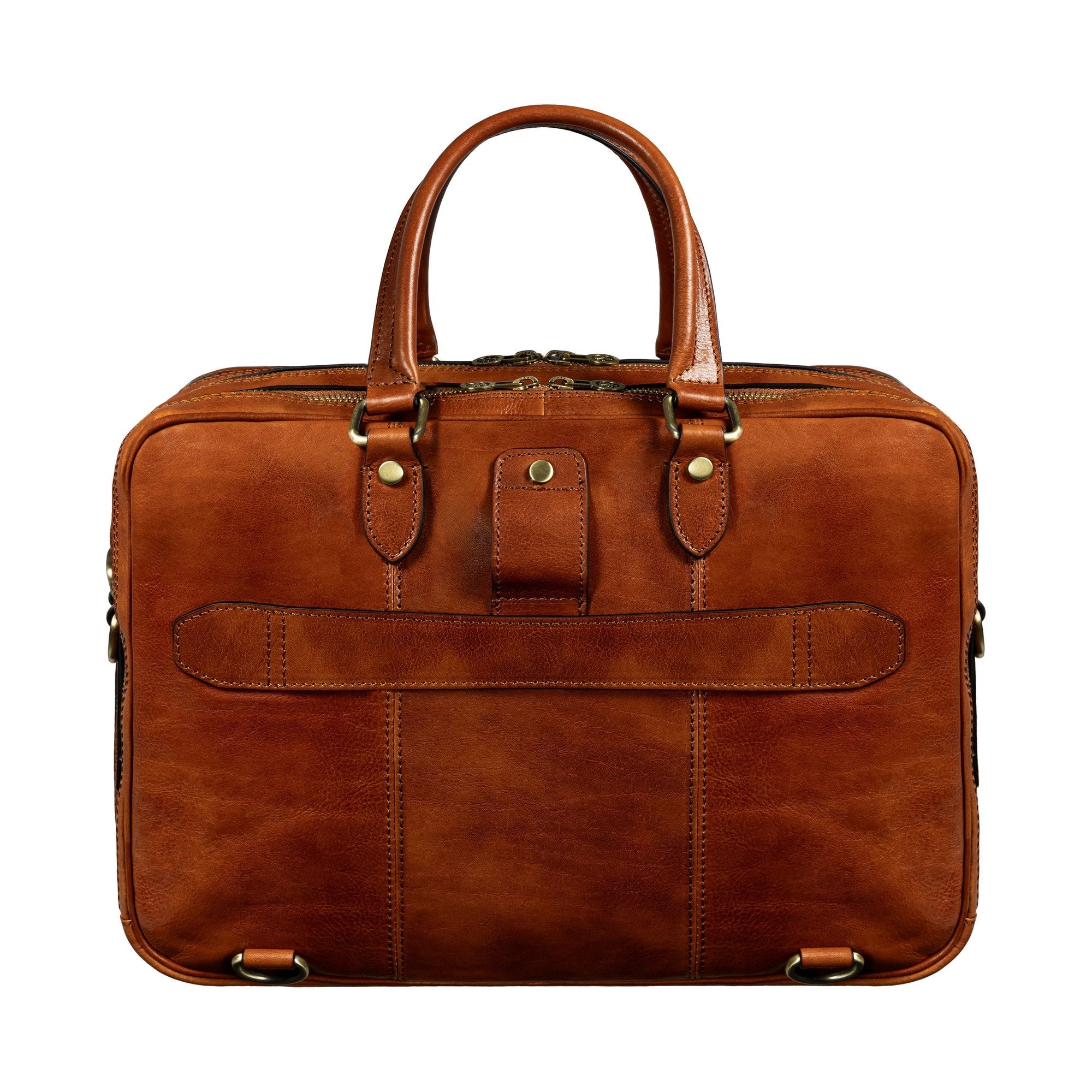 Leather briefcase backpack 2024 convertible