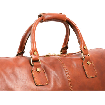 Garment leather travel bag