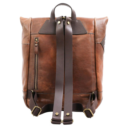 Leder-Rolltop-Rucksack - The Secret History