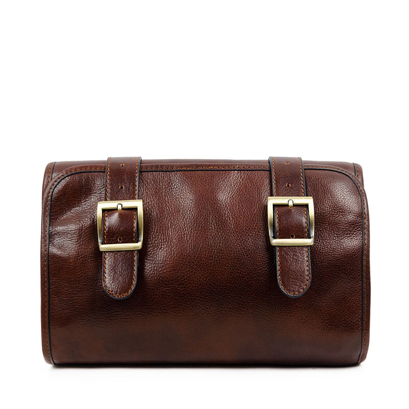 Hanging Toiletry Bag for Men VANCASE Leather Bathroom and Shower