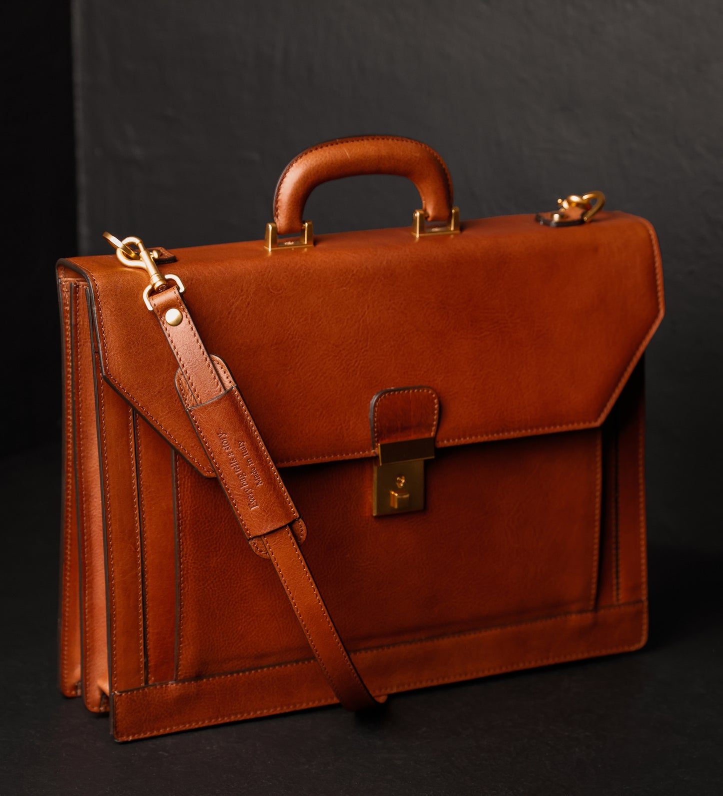 Large Leather Briefcase - Invisible Man