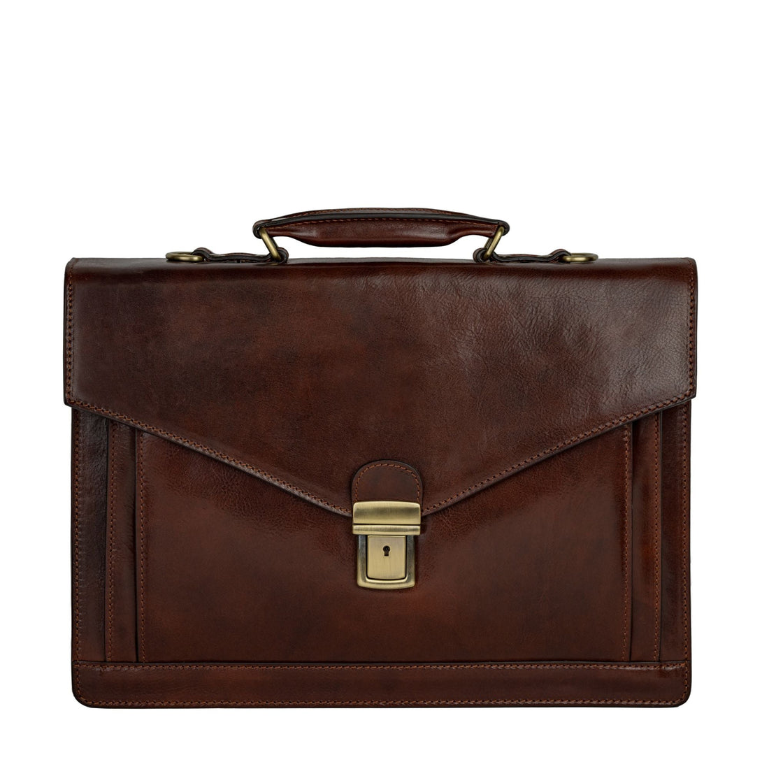 Classic Design Leather Briefcase - The Magus – Time Resistance