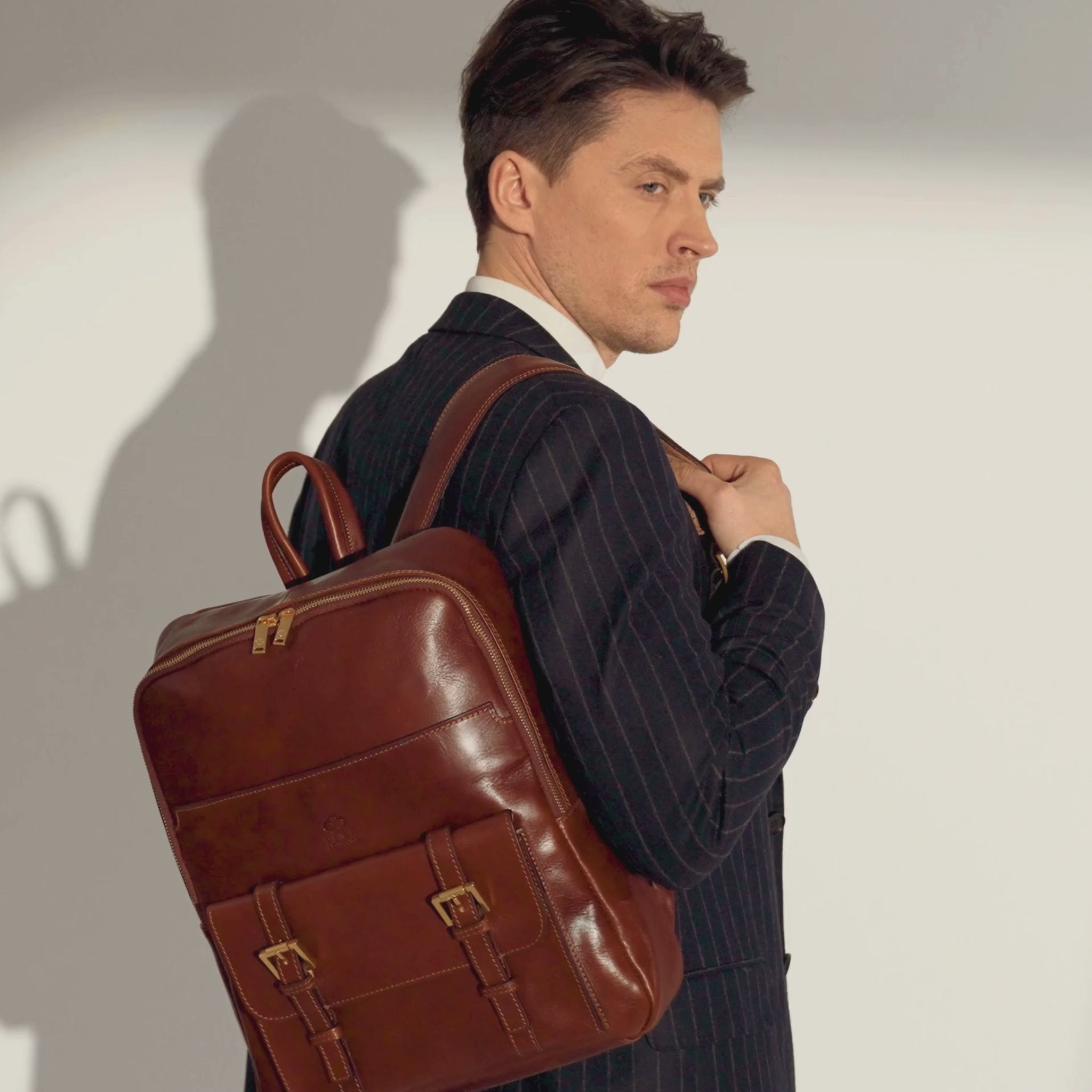 Large Leather Backpack for Men - The Divine Comedy