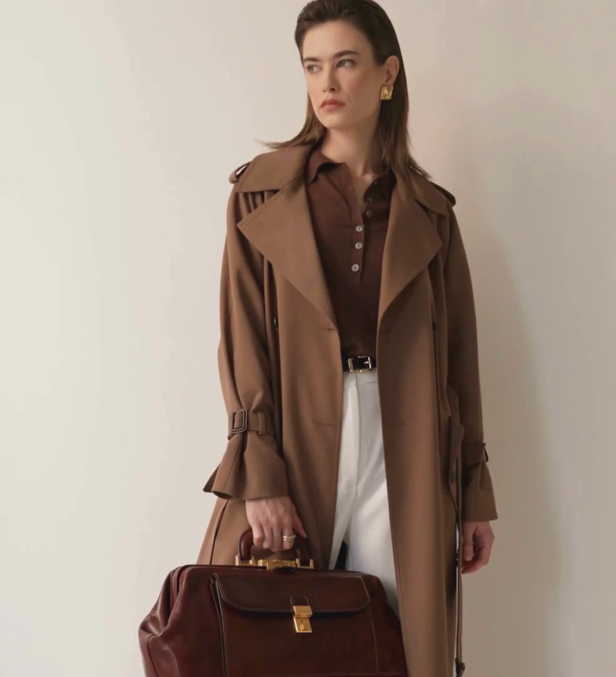 Large Italian Leather Doctor Bag for Women - The Master and