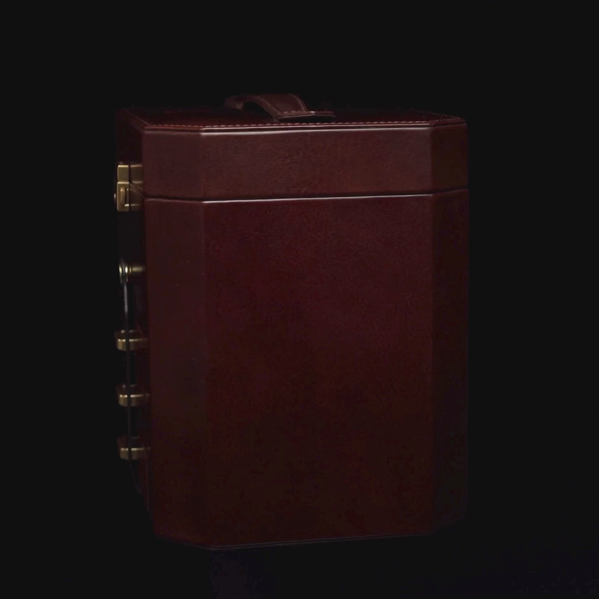 Large Leather Jewelry Box for Women - A Handful of Dust