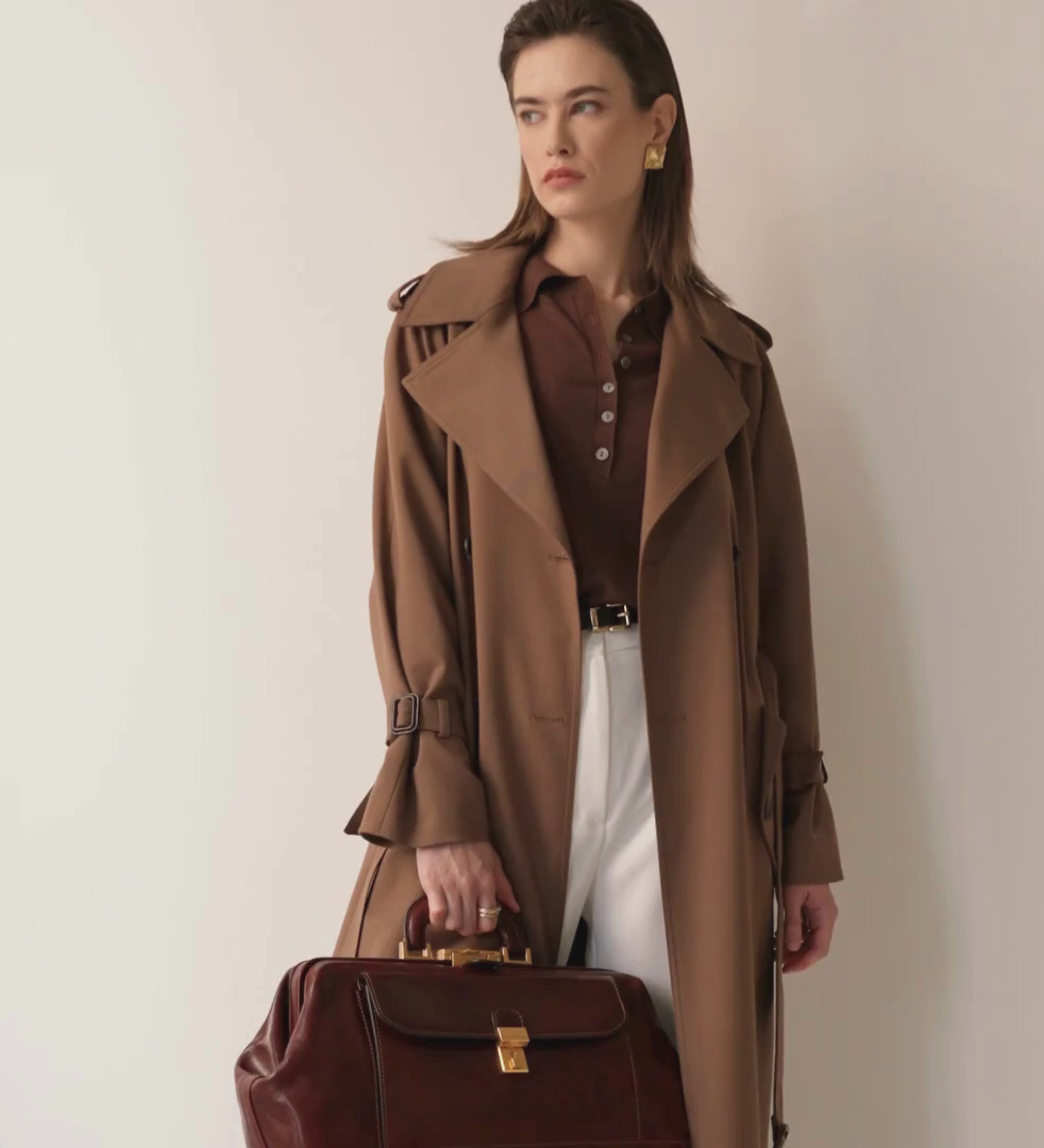 Large Italian Leather Doctor Bag for Women - The Master and