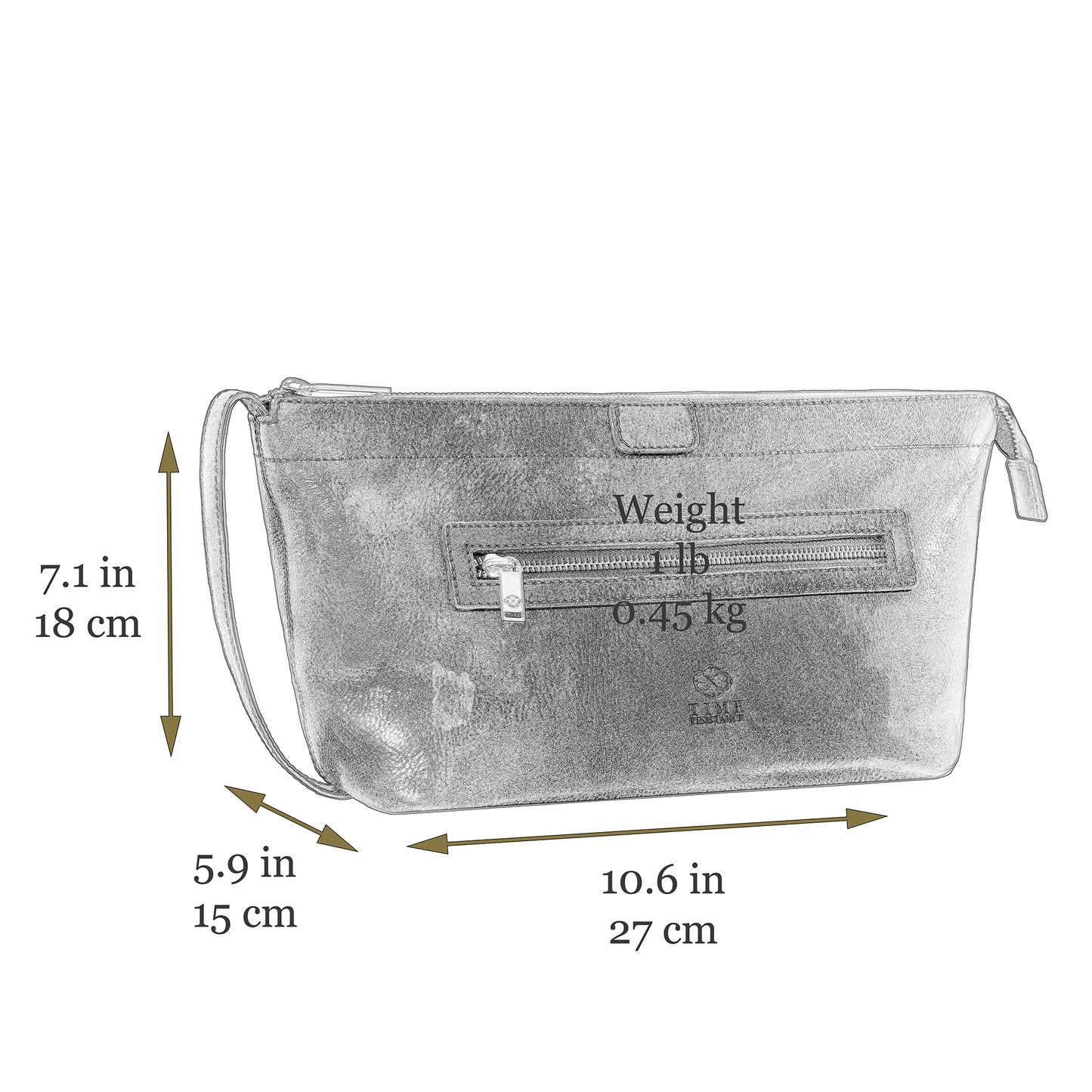 Leather Cosmetic Bag Dopp Kit - Ragtime