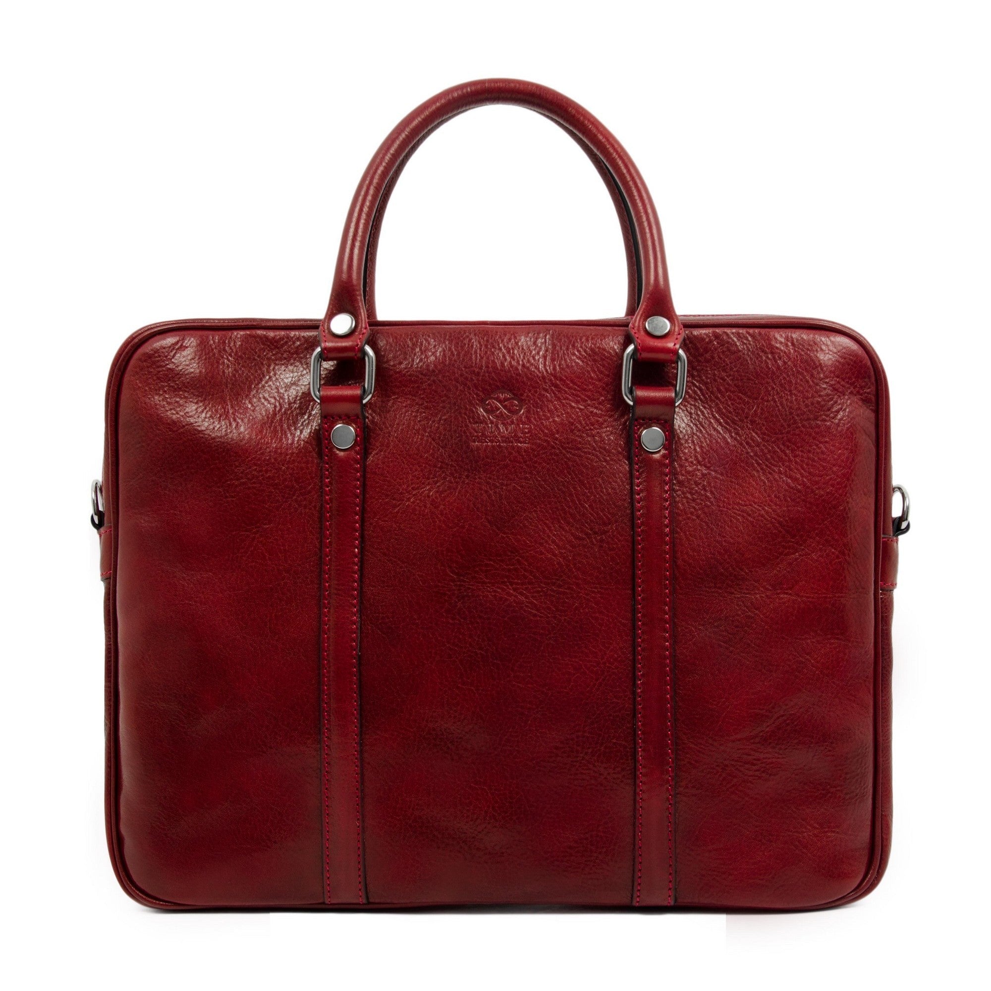 Red leather laptop bag new arrivals