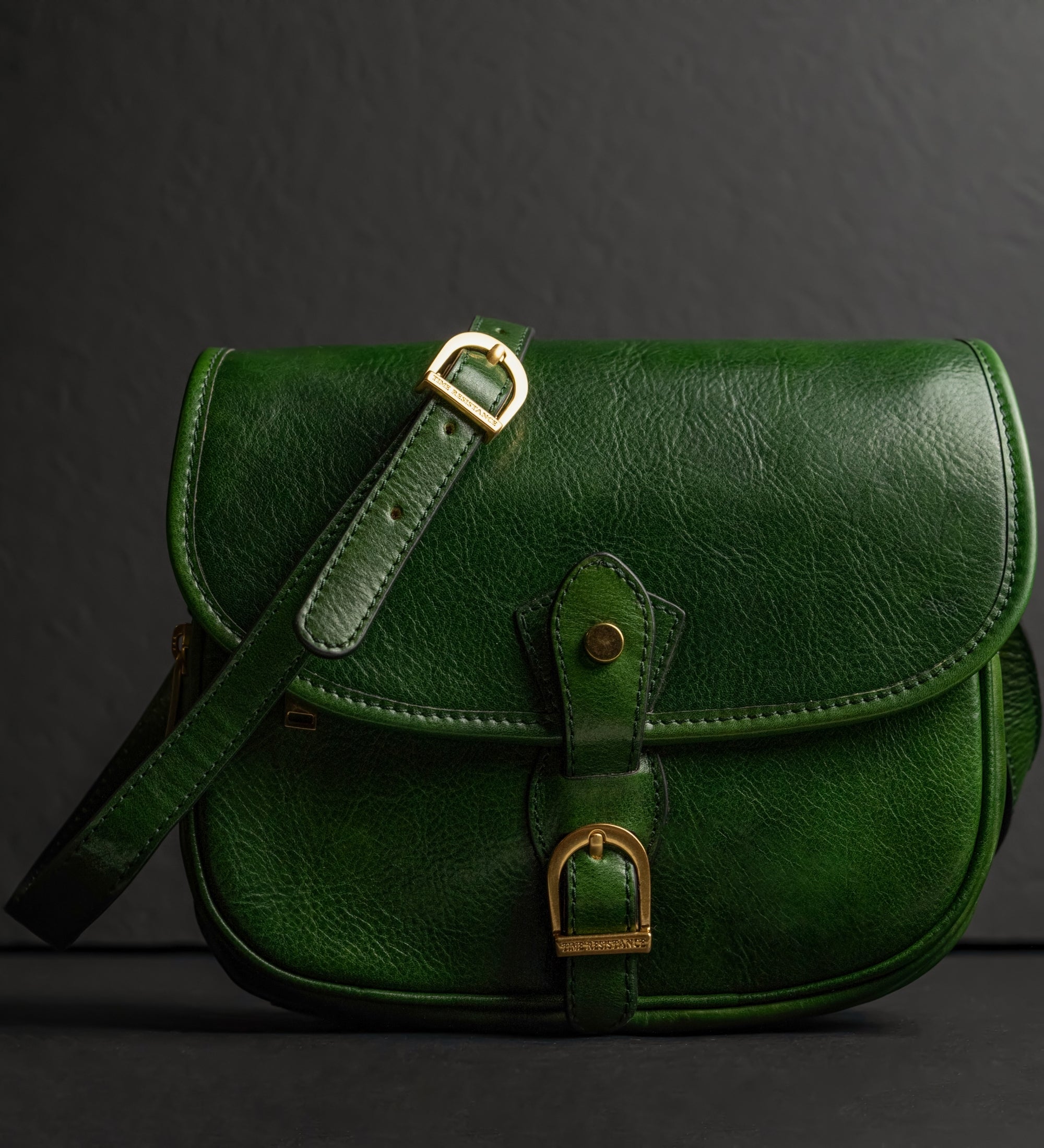 Womens Leather Saddle Bag - Women In Love