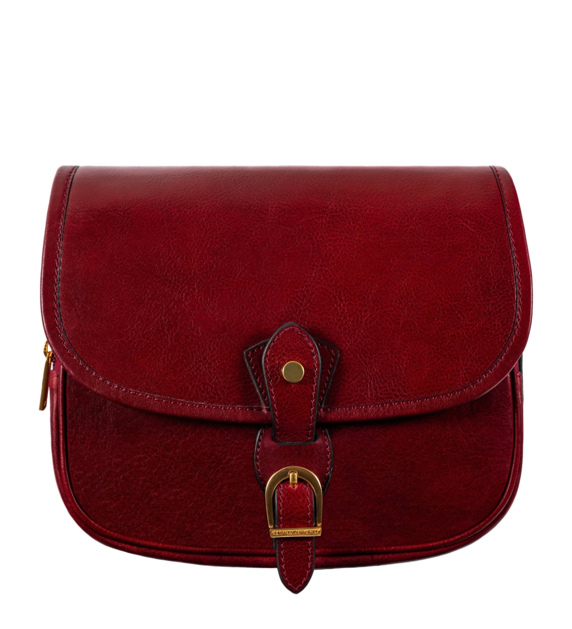 Womens Leather Saddle Bag - Women In Love