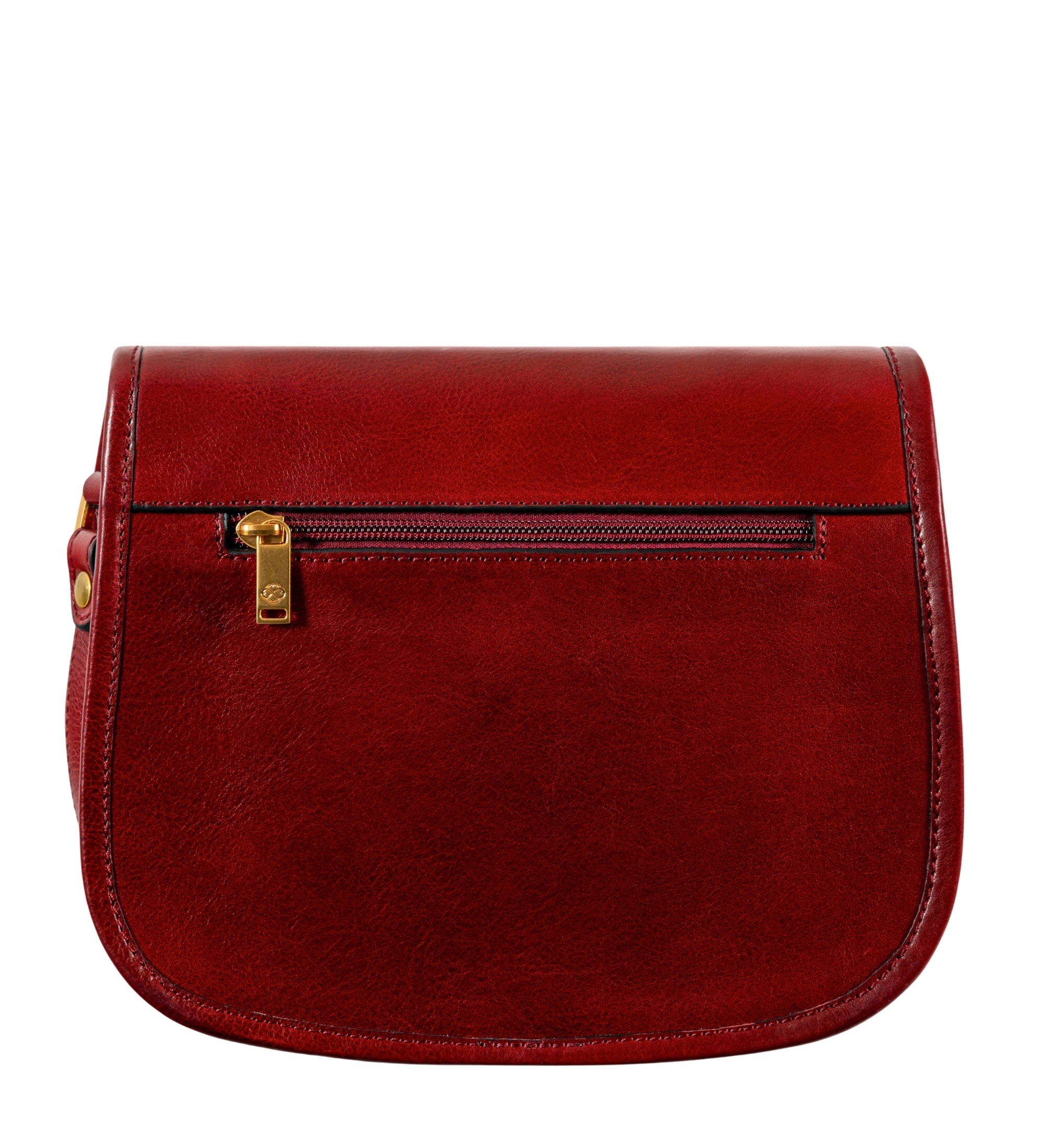 Womens Leather Saddle Bag - Women In Love