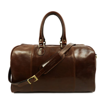 Leather Duffel Bag Weekender Bag - The Count of Monte Cristo Duffel Bag Time Resistance   