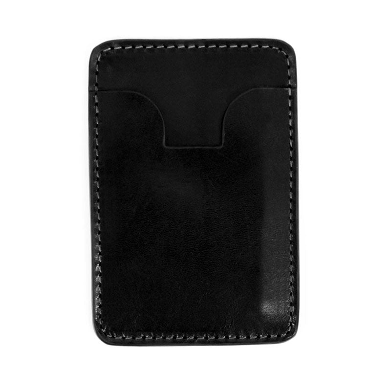 Leather Credit Card Case Business Card Case - 1984 Accessories Time Resistance Black  