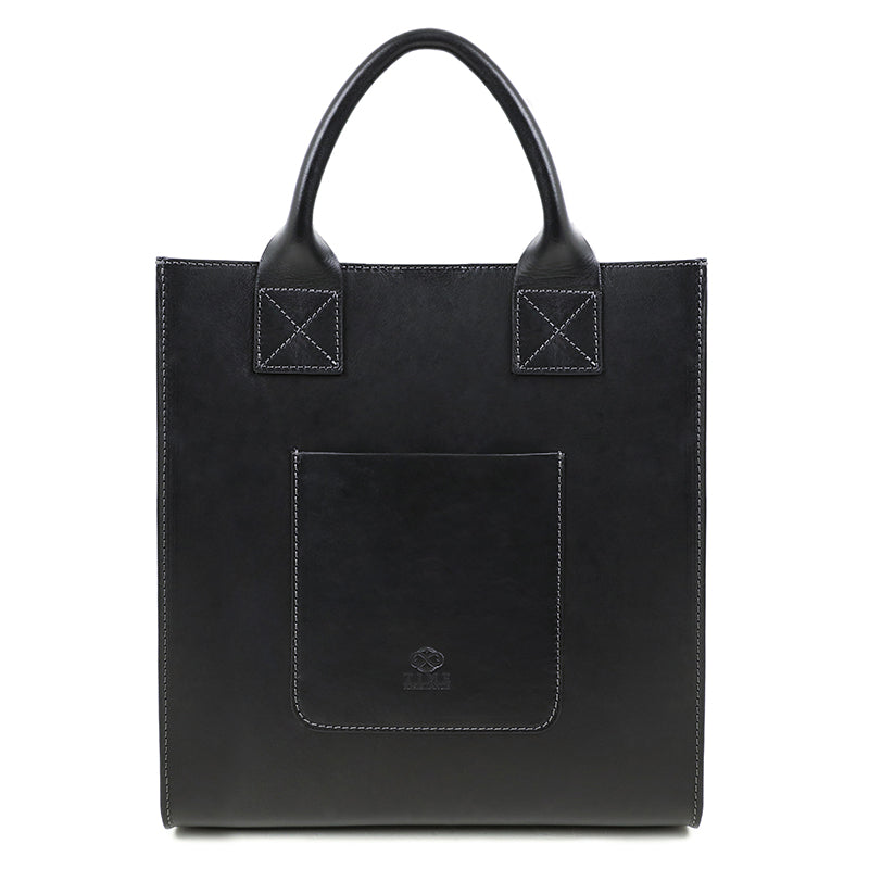 Leather Tote Bag - The Republic For Women Time Resistance Black  