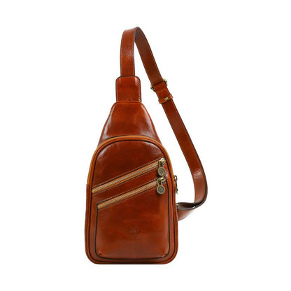 Leather Cross Body Bag Sling Bag - Catch-22 Accessories Time Resistance   