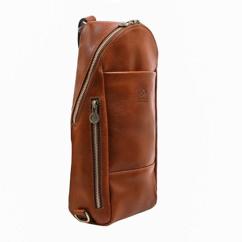 Leather Chest Bag Sling Bag - Murphy Accessories Time Resistance   