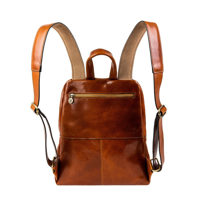 Leather Backpack - A Bend in the River