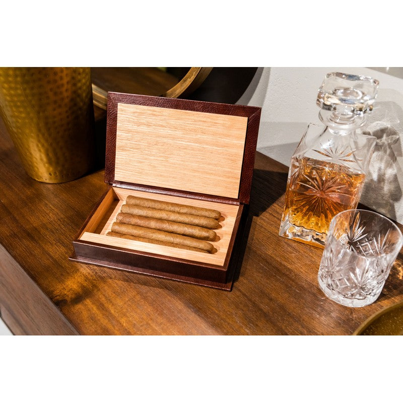 Leather Cigar Box, Cigar Case - Howards End Accessories Time Resistance   
