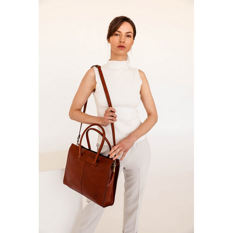 Leather Handbag Shoulder Bag - Anna Karenina For Women Time Resistance   