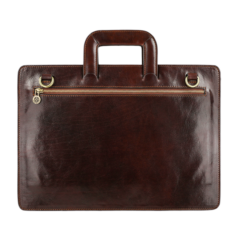 Leather Briefcase - The Tempest Briefcase Time Resistance   