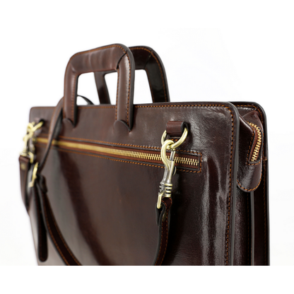 Leather Briefcase - The Tempest Briefcase Time Resistance   