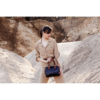 Leather Handbag Shoulder Bag - Little Dorrit For Women Time Resistance   