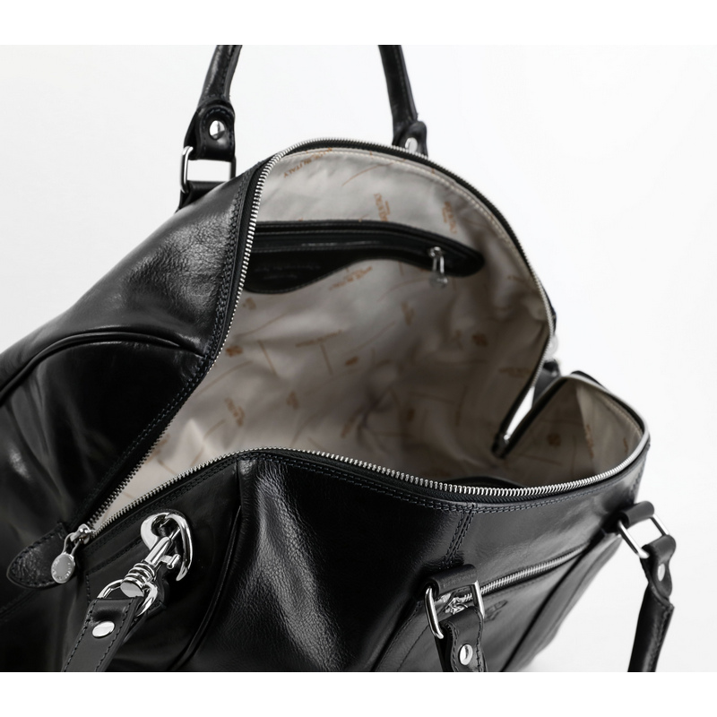 Small Leather Overnight Bag, Duffel Bag - The Ambassadors