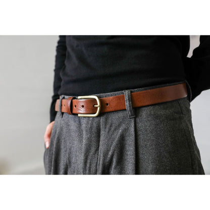Brown Leather Belt - Sons and Lovers Accessories Time Resistance Medium  
