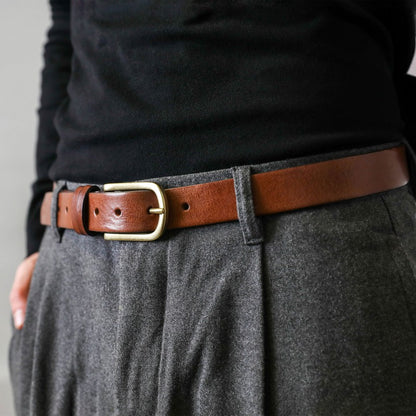 Brown Leather Belt - Sons and Lovers Accessories Time Resistance   