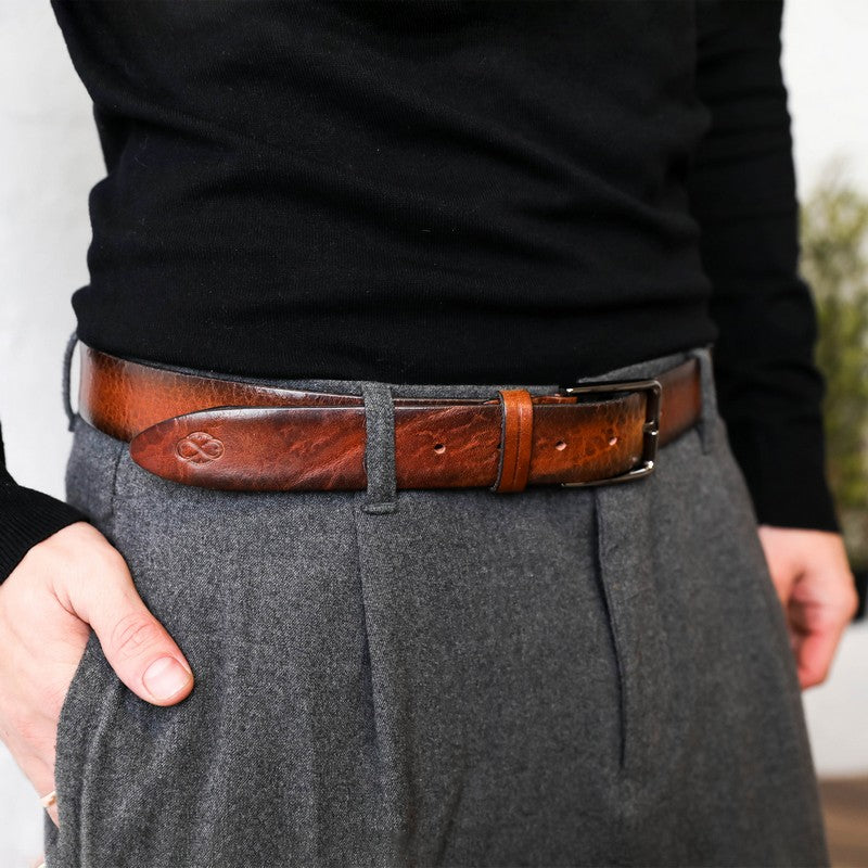 Brown Leather Belt - A Wrinkle in Time Belts Time Resistance   
